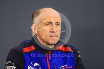 World © Octane Photographic Ltd. Formula 1 - Belgian GP - Friday FIA Team Press Conference. Franz Tost – Team Principal of Scuderia Toro Rosso. Spa-Francorchamps, Belgium. Friday 24th August 2018.