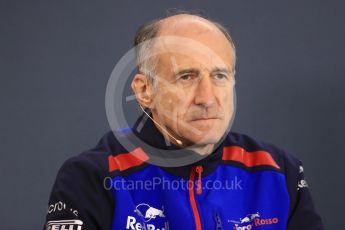 World © Octane Photographic Ltd. Formula 1 - Belgian GP - Friday FIA Team Press Conference. Franz Tost – Team Principal of Scuderia Toro Rosso. Spa-Francorchamps, Belgium. Friday 24th August 2018.