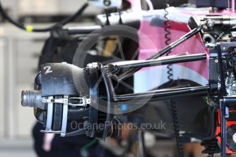 World © Octane Photographic Ltd. Formula 1 – Belgian GP - Pit Lane. Force India VJM11. Spa-Francorchamps, Belgium. Thursday 23rd August 2018.