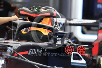 World © Octane Photographic Ltd. Formula 1 – Belgian GP - Pit Lane. Aston Martin Red Bull Racing TAG Heuer RB14. Spa-Francorchamps, Belgium. Thursday 23rd August 2018.
