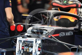 World © Octane Photographic Ltd. Formula 1 – Belgian GP - Pit Lane. Aston Martin Red Bull Racing TAG Heuer RB14. Spa-Francorchamps, Belgium. Thursday 23rd August 2018.