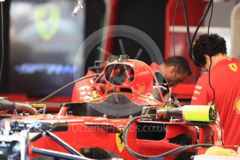 World © Octane Photographic Ltd. Formula 1 – Belgian GP - Pit Lane. Scuderia Ferrari SF71-H. Spa-Francorchamps, Belgium. Thursday 23rd August 2018.