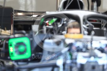 World © Octane Photographic Ltd. Formula 1 – Belgian GP - Pit Lane. Haas F1 Team VF-18. Spa-Francorchamps, Belgium. Thursday 23rd August 2018.