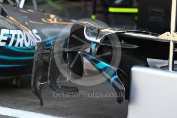 World © Octane Photographic Ltd. Formula 1 – Belgian GP - Pit Lane. Mercedes AMG Petronas Motorsport AMG F1 W09 EQ Power+. Spa-Francorchamps, Belgium. Thursday 23rd August 2018.