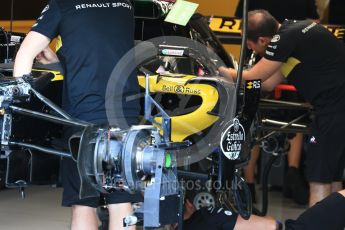 World © Octane Photographic Ltd. Formula 1 – Belgian GP - Pit Lane. Renault Sport F1 Team RS18. Spa-Francorchamps, Belgium. Thursday 23rd August 2018.