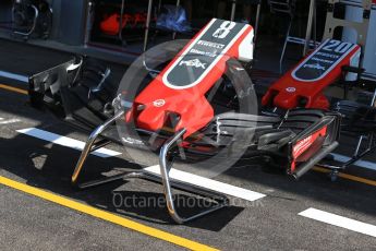 World © Octane Photographic Ltd. Formula 1 – Belgian GP - Pit Lane. Haas F1 Team VF-18. Spa-Francorchamps, Belgium. Thursday 23rd August 2018.