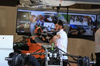 World © Octane Photographic Ltd. Formula 1 – Belgian GP - Pit Lane. McLaren MCL33. Spa-Francorchamps, Belgium. Thursday 23rd August 2018.