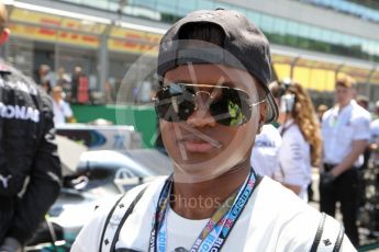 World © Octane Photographic Ltd. Formula 1 - British GP - Grid. Nicola Adams - Boxer. Silverstone Circuit, Towcester, UK. Sunday 8th July 2018.