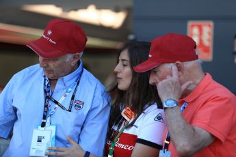 World © Octane Photographic Ltd. Formula 1 - British GP - Paddock. Ruben Juan Fangio - son of Juan Manuel Fangio and Tatiana Calderon - Development Driver Sauber F1 Team. Silverstone Circuit, Towcester, UK. Sunday 8th July 2018.