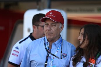 World © Octane Photographic Ltd. Formula 1 - British GP - Paddock. Ruben Juan Fangio - son of Juan Manuel Fangio and Tatiana Calderon - Development Driver Sauber F1 Team. Silverstone Circuit, Towcester, UK. Sunday 8th July 2018.