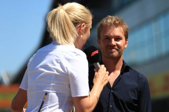 World © Octane Photographic Ltd. Formula 1 – British GP - Drivers’ Parade. Nico Rosberg. Silverstone Circuit, Towcester, UK. Sunday 8th July 2018.