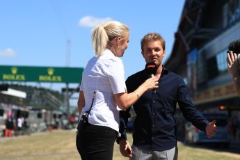 World © Octane Photographic Ltd. Formula 1 – British GP - Drivers’ Parade. Nico Rosberg. Silverstone Circuit, Towcester, UK. Sunday 8th July 2018.
