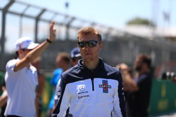 World © Octane Photographic Ltd. Formula 1 – British GP - Drivers’ Parade. Williams Martini Racing FW41 – Sergey Sirotkin. Silverstone Circuit, Towcester, UK. Sunday 8th July 2018.
