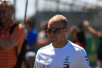 World © Octane Photographic Ltd. Formula 1 – British GP - Drivers’ Parade. Mercedes AMG Petronas Motorsport AMG F1 W09 EQ Power+ - Valtteri Bottas. Silverstone Circuit, Towcester, UK. Sunday 8th July 2018.