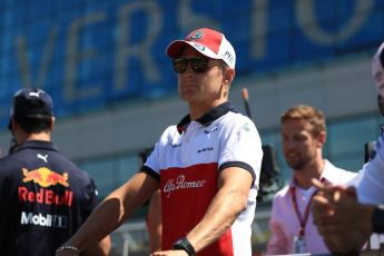 World © Octane Photographic Ltd. Formula 1 – British GP - Drivers’ Parade. Alfa Romeo Sauber F1 Team C37 – Marcus Ericsson. Silverstone Circuit, Towcester, UK. Sunday 8th July 2018.