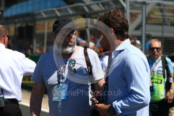 World © Octane Photographic Ltd. Formula 1 - British GP - Grid. Liam Cunningham (Davos Seaworth in Game of Thrones) Silverstone Circuit, Towcester, UK. Sunday 8th July 2018.
