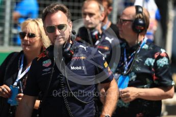 World © Octane Photographic Ltd. Formula 1 - British GP - Grid. Christian Horner - Team Principal of Red Bull Racing. Silverstone Circuit, Towcester, UK. Sunday 8th July 2018.