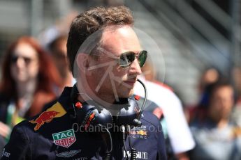 World © Octane Photographic Ltd. Formula 1 - British GP - Grid. Christian Horner - Team Principal of Red Bull Racing. Silverstone Circuit, Towcester, UK. Sunday 8th July 2018.