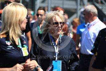 World © Octane Photographic Ltd. Formula 1 - British GP - Grid. Jennifer Saunders. Silverstone Circuit, Towcester, UK. Sunday 8th July 2018.