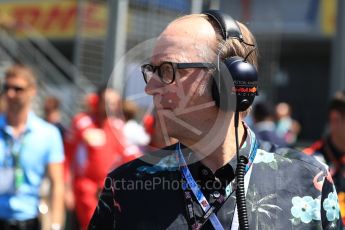 World © Octane Photographic Ltd. Formula 1 - British GP - Paddock. Ade Edmondson. Silverstone Circuit, Towcester, UK. Sunday 8th July 2018.