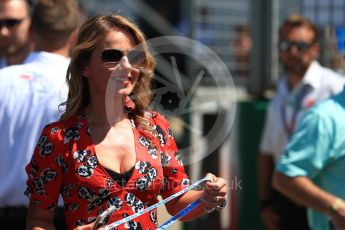 World © Octane Photographic Ltd. Formula 1 - British GP - Grid. Geri Horner. Silverstone Circuit, Towcester, UK. Sunday 8th July 2018.