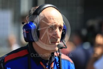 World © Octane Photographic Ltd. Formula 1 - British GP - Grid. Franz Tost – Team Principal of Scuderia Toro Rosso. Silverstone Circuit, Towcester, UK. Sunday 8th July 2018.