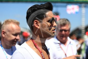 World © Octane Photographic Ltd. Formula 1 - British GP - Grid. Siddharth Mallya - Sahara Force India. Silverstone Circuit, Towcester, UK. Sunday 8th July 2018.