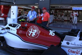 World © Octane Photographic Ltd. Formula 1 - British GP - Paddock. Ruben Juan Fangio - son of Juan Manuel Fangio and Tatiana Calderon - Development Driver Sauber F1 Team. Silverstone Circuit, Towcester, UK. Sunday 8th July 2018.