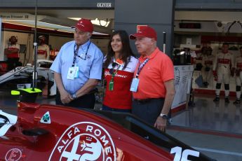 World © Octane Photographic Ltd. Formula 1 - British GP - Paddock. Ruben Juan Fangio - son of Juan Manuel Fangio and Tatiana Calderon - Development Driver Sauber F1 Team. Silverstone Circuit, Towcester, UK. Sunday 8th July 2018.