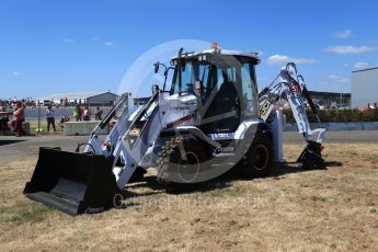 World © Octane Photographic Ltd. Formula 1 – British GP - Grid. Williams Martini Racing liveried JCB Silverstone Circuit, Towcester, UK. Sunday 8th July 2018.
