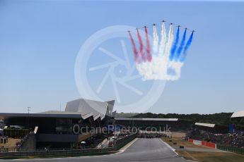 World © Octane Photographic Ltd. Formula 1 – British GP - Grid. Royal Air Force display team - The Red Arrows, British Aerospace BAe Hawk T1a. Silverstone Circuit, Towcester, UK. Sunday 8th July 2018.