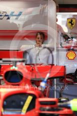 World © Octane Photographic Ltd. Formula 1 – British GP - Paddock. Scuderia Ferrari SF71-H – Sebastian Vettel. Silverstone Circuit, Towcester, UK. Saturday 7th July 2018.