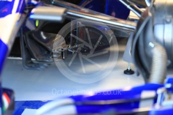World © Octane Photographic Ltd. Formula 1 – British GP - Paddock. Scuderia Toro Rosso STR13. Silverstone Circuit, Towcester, UK. Saturday 7th July 2018.
