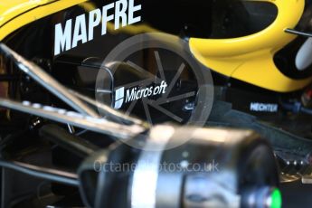World © Octane Photographic Ltd. Formula 1 – British GP - Paddock. Renault Sport F1 Team RS18. Silverstone Circuit, Towcester, UK. Saturday 7th July 2018.