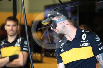 World © Octane Photographic Ltd. Formula 1 – British GP - Paddock. Renault Sport F1 Team RS18 - Incredibles II. Silverstone Circuit, Towcester, UK. Saturday 7th July 2018.