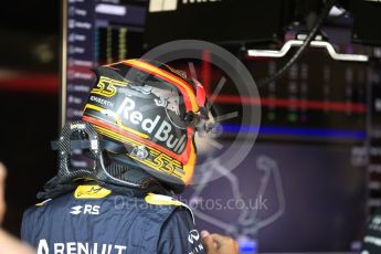 World © Octane Photographic Ltd. Formula 1 – British GP - Paddock. Renault Sport F1 Team RS18 – Carlos Sainz. Silverstone Circuit, Towcester, UK. Saturday 7th July 2018.