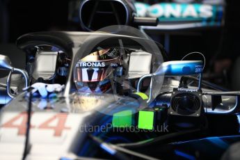 World © Octane Photographic Ltd. Formula 1 – British GP - Paddock. Mercedes AMG Petronas Motorsport AMG F1 W09 EQ Power+ - Lewis Hamilton. Silverstone Circuit, Towcester, UK. Saturday 7th July 2018.