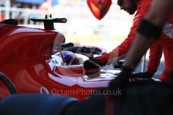 World © Octane Photographic Ltd. Formula 1 – British GP - Paddock. Scuderia Ferrari SF71-H. Silverstone Circuit, Towcester, UK. Saturday 7th July 2018.