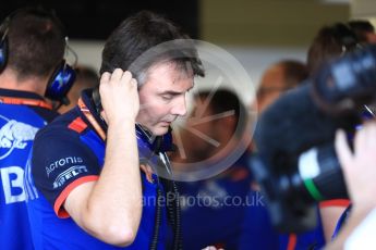 World © Octane Photographic Ltd. Formula 1 - British GP - Practice 3. James Key – Technical Director of Racing of Scuderia Toro Rosso. Silverstone Circuit, Towcester, UK. Saturday7th July 2018.