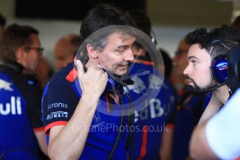 World © Octane Photographic Ltd. Formula 1 - British GP - Practice 3. James Key – Technical Director of Racing of Scuderia Toro Rosso. Silverstone Circuit, Towcester, UK. Saturday7th July 2018.