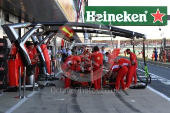 World © Octane Photographic Ltd. Formula 1 – British GP - Paddock. Scuderia Ferrari SF71-H – Sebastian Vettel. Silverstone Circuit, Towcester, UK. Saturday 7th July 2018.