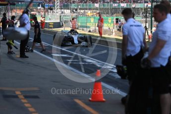 World © Octane Photographic Ltd. Formula 1 – British GP - Paddock. Mercedes AMG Petronas Motorsport AMG F1 W09 EQ Power+ - Lewis Hamilton. Silverstone Circuit, Towcester, UK. Saturday 7th July 2018.