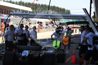 World © Octane Photographic Ltd. Formula 1 – British GP - Paddock. Mercedes AMG Petronas Motorsport AMG F1 W09 EQ Power+ - Lewis Hamilton. Silverstone Circuit, Towcester, UK. Saturday 7th July 2018.