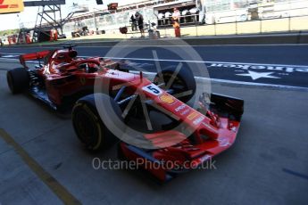 World © Octane Photographic Ltd. Formula 1 – British GP - Paddock. Scuderia Ferrari SF71-H – Sebastian Vettel. Silverstone Circuit, Towcester, UK. Saturday 7th July 2018.