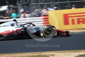 World © Octane Photographic Ltd. Formula 1 – British GP - Qualifying. Haas F1 Team VF-18 – Romain Grosjean. Silverstone Circuit, Towcester, UK. Saturday 7th July 2018.