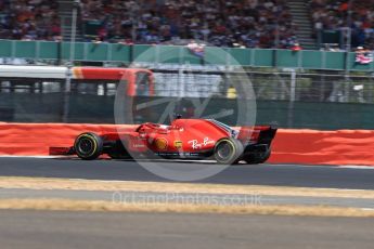 World © Octane Photographic Ltd. Formula 1 – British GP - Qualifying. Scuderia Ferrari SF71-H – Sebastian Vettel. Silverstone Circuit, Towcester, UK. Saturday 7th July 2018.