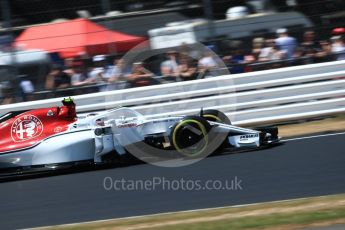 World © Octane Photographic Ltd. Formula 1 – British GP - Qualifying. Alfa Romeo Sauber F1 Team C37 – Charles Leclerc. Silverstone Circuit, Towcester, UK. Saturday 7th July 2018.