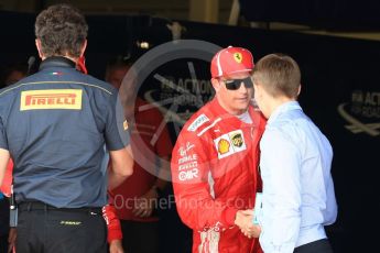 World © Octane Photographic Ltd. Formula 1 – British GP - Qualifying. Scuderia Ferrari SF71-H – Kimi Raikkonen. Silverstone Circuit, Towcester, UK. Saturday 7th July 2018.