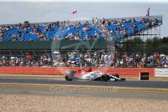 World © Octane Photographic Ltd. Formula 1 – British GP - Qualifying. Alfa Romeo Sauber F1 Team C37 – Marcus Ericsson. Silverstone Circuit, Towcester, UK. Saturday 7th July 2018.