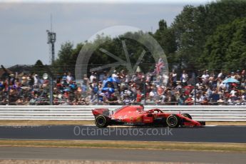 World © Octane Photographic Ltd. Formula 1 – British GP - Qualifying. Scuderia Ferrari SF71-H – Sebastian Vettel. Silverstone Circuit, Towcester, UK. Saturday 7th July 2018.